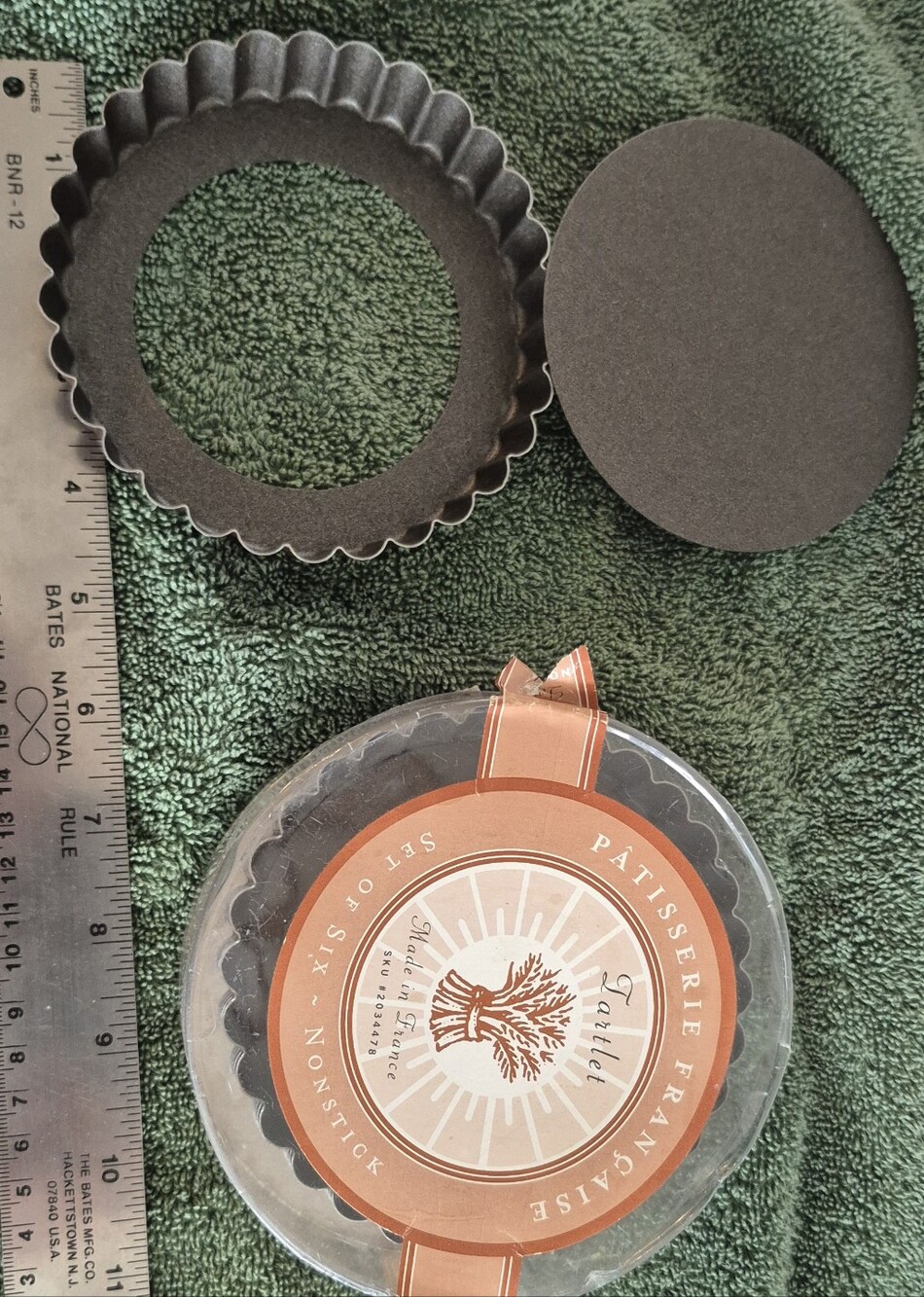 Patisserie Française Nonstick Tartlet Pan Set - Black